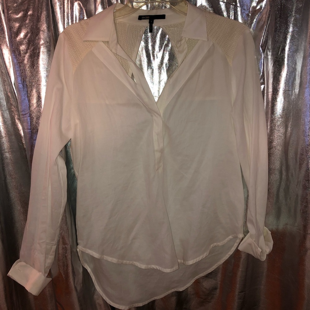 🔥SALE: NWOT Maje cut out long sleeve shirt blouse